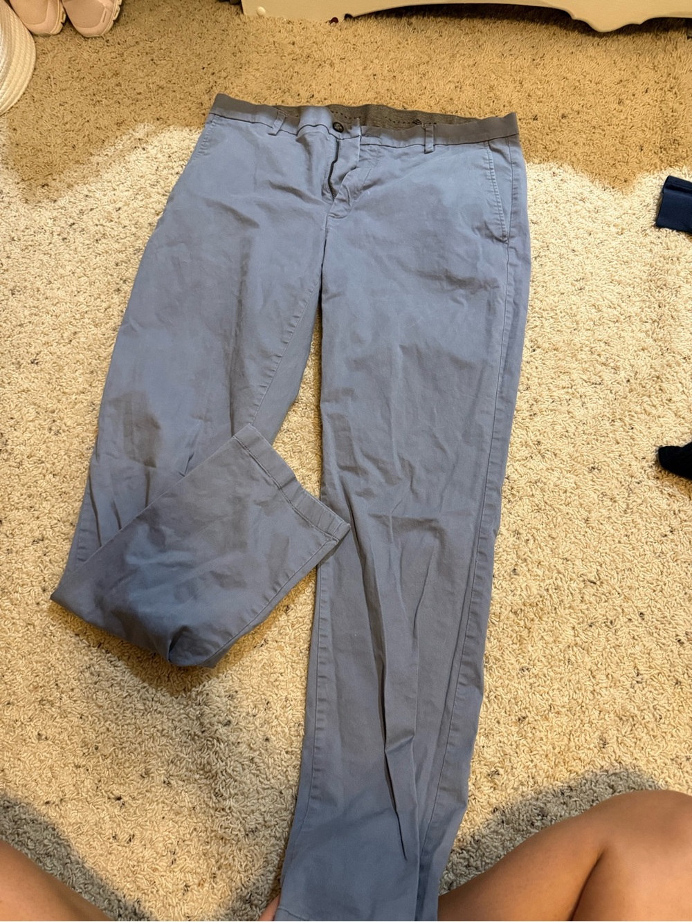Joseph Abboud Slate Blue Slim Chinos